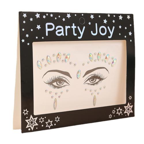 autocollant de tatouage, strass acrylique, pour femme Vendu par PC