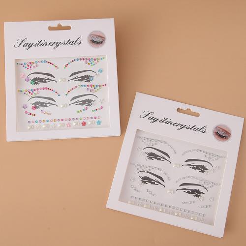 autocollant de tatouage, strass acrylique, DIY & pour femme, plus de couleurs à choisir Vendu par PC