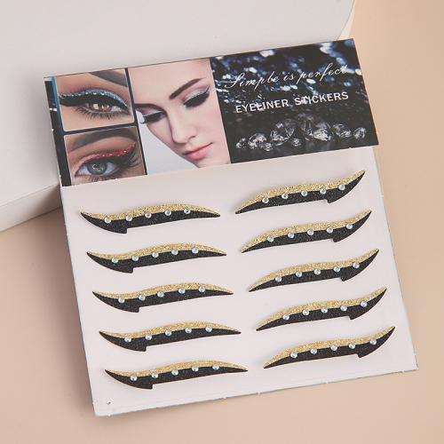 autocollant de tatouage, strass acrylique, avec Adhésif-Autocollant, pour femme, plus de couleurs à choisir Vendu par PC