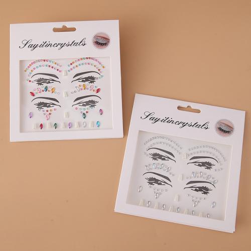 autocollant de tatouage, strass acrylique, DIY & pour femme, plus de couleurs à choisir Vendu par PC