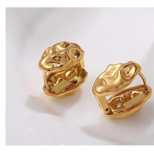 Boucles d'oreilles en acier titane, Placage, bijoux de mode, plus de couleurs à choisir, Vendu par paire