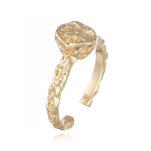 laiton Cuff Bague, Placage de couleur d'or, styles différents pour le choix & pavé de micro zircon & pour femme Vendu par PC