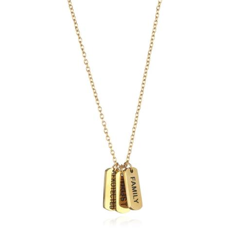 304ステンレススチール ネックレス, とともに 2inch エクステンダチェーン, メッキ, ユニセックス & 異なるスタイルを選択 & 文字パターンを持つ, 長さ:約 19.7 インチ, 売り手 パソコン