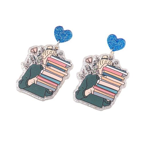 Acrylic Drop Earring, fashion jewelry & for woman, earring length 35-50mm 