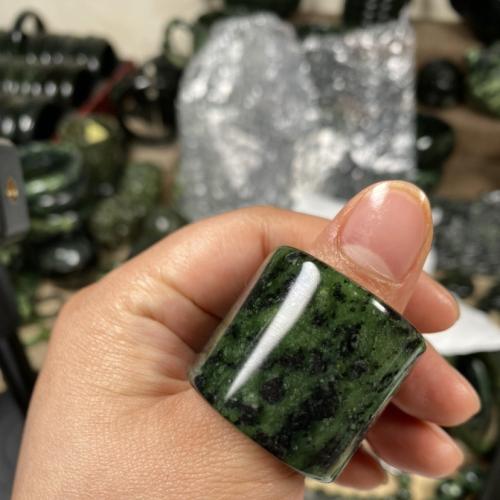 Gemstone Finger Ring, Jade, fashion jewelry mixed colors 