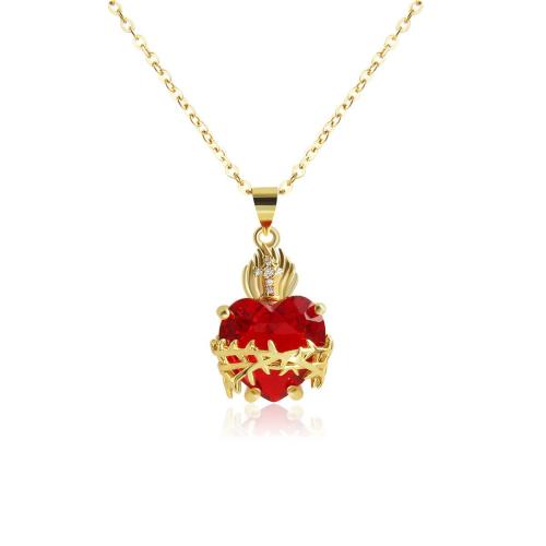 Brass cubique Collier zircon, laiton, avec zircon cubique, Placage, bijoux de mode & styles différents pour le choix & pour femme, plus de couleurs à choisir, Vendu par PC