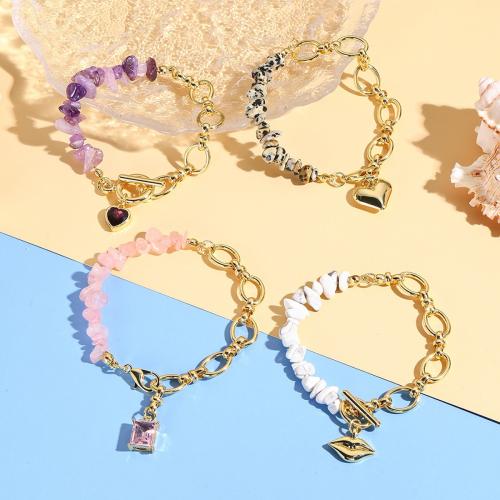 Ensembles-cadeaux bijoux, fer, avec pierrecaillou, Placage, bijoux de mode & normes différentes pour le choix & styles différents pour le choix & pour femme, plus de couleurs à choisir, Vendu par fixé
