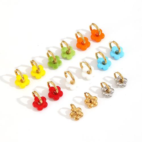Edelstahl Tropfen Ohrring, 304 Edelstahl, mit Lampwork, plattiert, Modeschmuck & für Frau, keine, verkauft von Paar