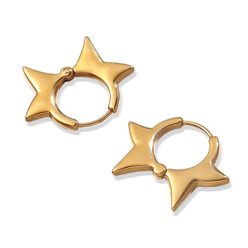 Boucles d'oreilles en acier titane, Placage, bijoux de mode, plus de couleurs à choisir, Vendu par paire
