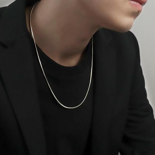 Acier titane collier, chaîne serpent & styles différents pour le choix & pour homme, couleur originale, Vendu par PC