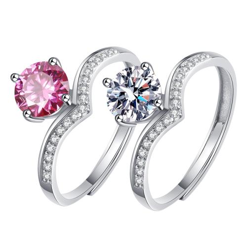 laiton Cuff Bague, Placage de couleur platine, pour femme & avec strass, plus de couleurs à choisir Vendu par PC