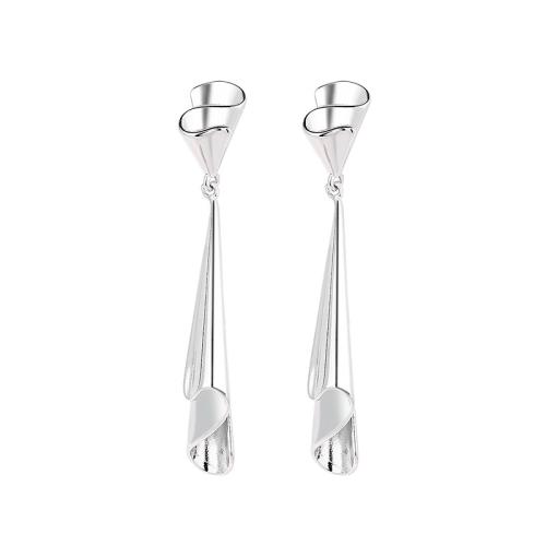 laiton Boucle d'oreille goutte, Placage, bijoux de mode & pour femme, plus de couleurs à choisir, 70mm, Vendu par paire