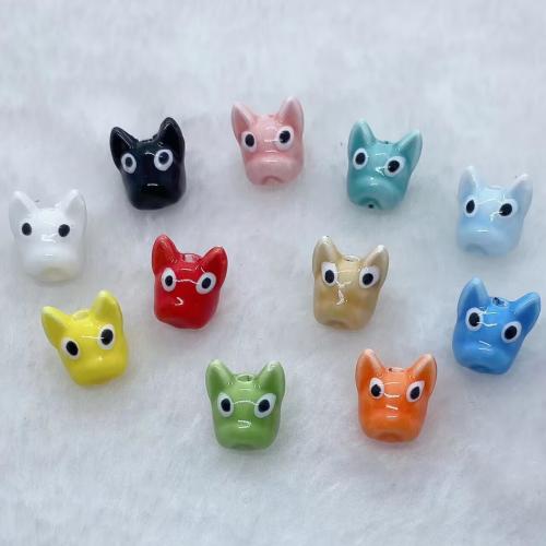 Hand Drawing Porcelain Beads, DIY 11.3mm Approx 2mm 