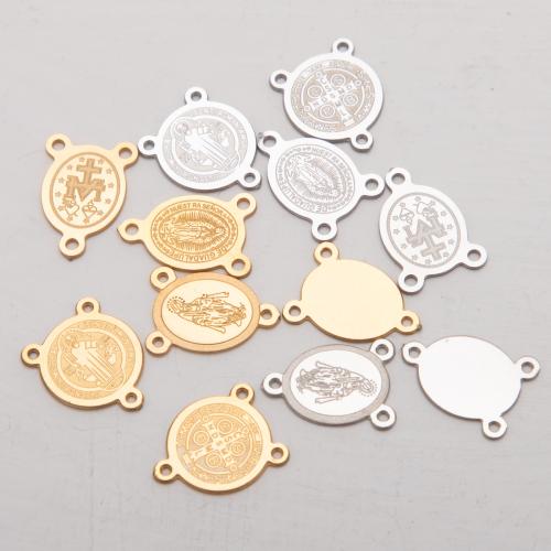 Pendentifs en acier inoxydable, Acier inoxydable 304, Placage, DIY & styles différents pour le choix & modèles différents pour le choix, plus de couleurs à choisir, The diameter of the circle is approximately 11.5mm. The diameter of the ellipse is approximately ., Vendu par PC