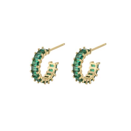 metal Arito, chapado, micro arcilla de zirconia cúbica & para mujer, más colores para la opción, diámetro interior:aproximado 9mm, Vendido por Par