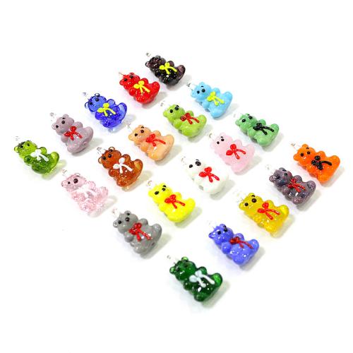 pendentif en verre , ours, DIY, plus de couleurs à choisir Vendu par PC