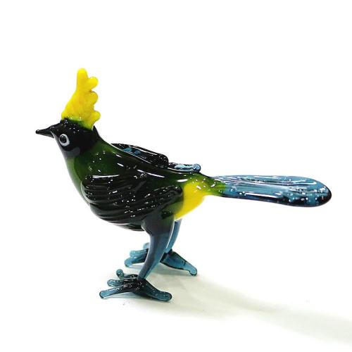 Glass Decoration, Bird, fashion jewelry, mixed colors [