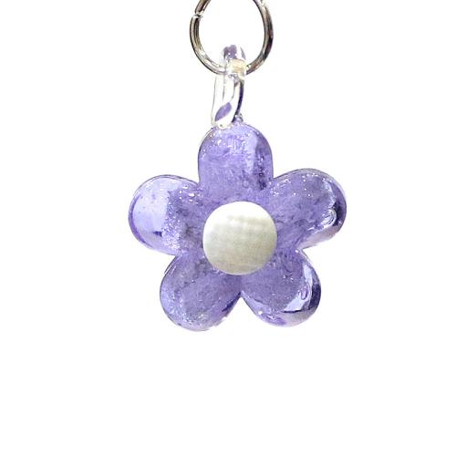 pendentif en verre , fleur, DIY, plus de couleurs à choisir, 22mm, Vendu par PC