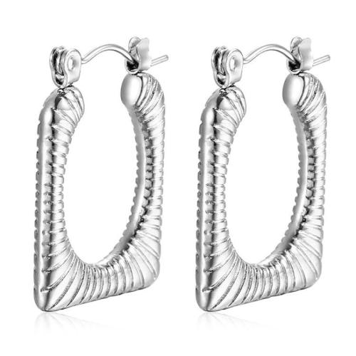 ステンレス　ダングル ピアス, 304ステンレススチール, メッキ, ファッションジュエリー & 女性用 & くり抜き, 無色, 売り手 ペア