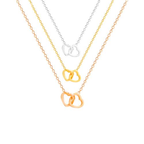 Collier de bijoux de titane, Acier titane, avec 5cm chaînes de rallonge, Placage, bijoux de mode & pour femme, plus de couleurs à choisir Environ 40 cm, Vendu par PC