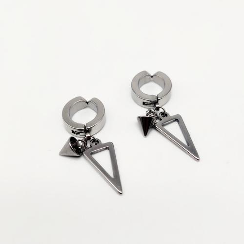 Acier inoxydable 304 manchette d'oreille, Motif géométrique, Placage, unisexe & creux, plus de couleurs à choisir Vendu par PC