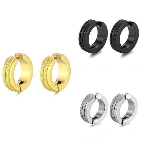 Acier inoxydable 304 manchette d'oreille, Placage, bijoux de mode & unisexe, plus de couleurs à choisir, 12mm, Vendu par PC