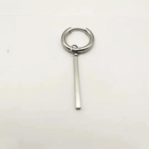 Acier inoxydable 304 Boucles d'oreilles pendantes Hoop Huggie, Placage, bijoux de mode & unisexe & styles différents pour le choix Vendu par PC[