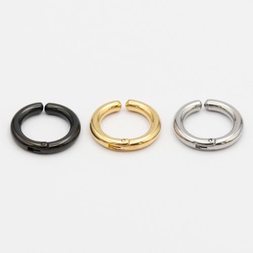 304 Stainless Steel Earring Cuff, Donut, plated, fashion jewelry & Unisex 