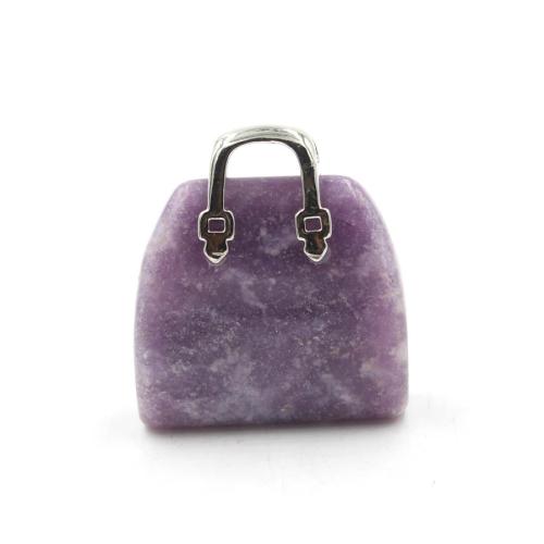Gemstone Jewelry Pendant, Natural Stone, Handbag, DIY 
