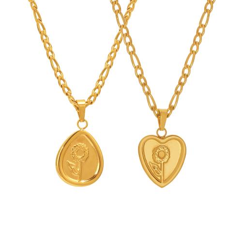 Collar de Acero Inoxidable, acero inoxidable 304, chapado, Joyería & diferentes estilos para la opción & para mujer, más colores para la opción, Vendido por UD