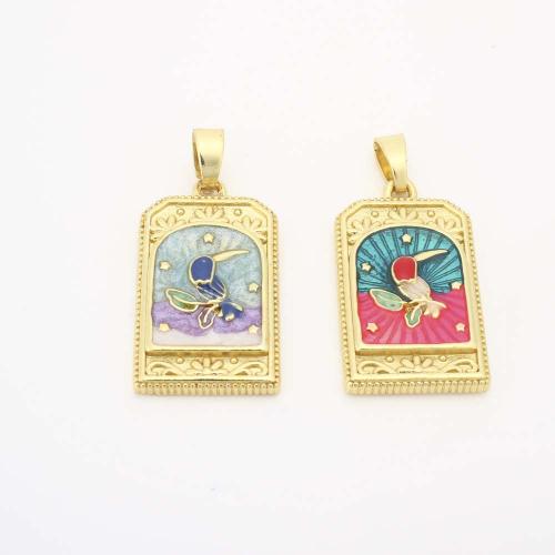 Pendentifs de Émail laiton , DIY & émail, plus de couleurs à choisir, Vendu par PC