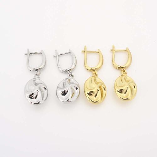 Boucle d'oreille en goutte de laiton, bijoux de mode & pour femme, plus de couleurs à choisir, Vendu par paire