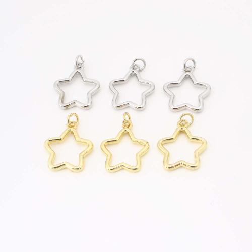 Brass Star Pendants, laiton, étoile, DIY & creux, plus de couleurs à choisir, Vendu par PC