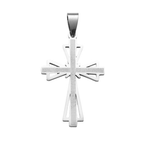 pendentifs En acier inoxydable de Croix , Acier inoxydable 304, Placage, DIY, plus de couleurs à choisir Vendu par PC