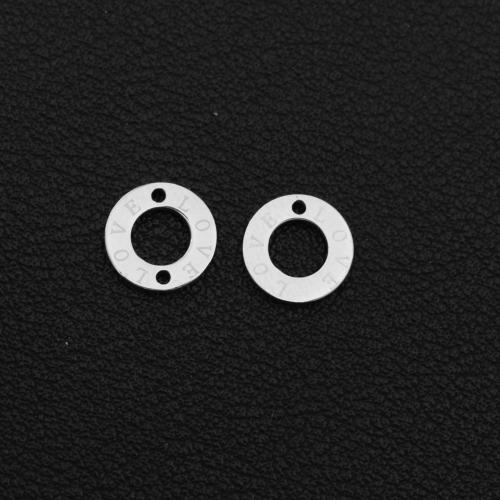 Pendentifs en acier inoxydable, Acier inoxydable 304, Placage de couleur argentée, DIY, argent, Vendu par PC