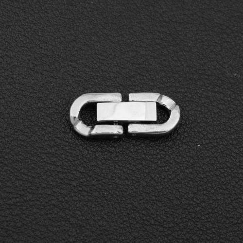 Boucle déployante en Acier inoxydable , Acier inoxydable 304, Placage de couleur argentée, DIY, argent Vendu par PC