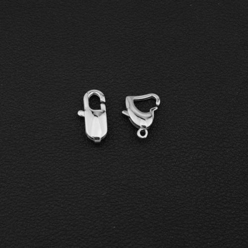 Stainless Steel Lobster Claw Clasp, Titanium Steel, silver color plated, DIY, silver color 