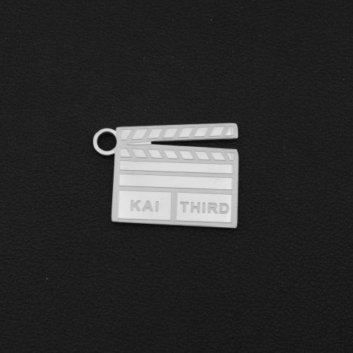 Stainless Steel Pendants, 304 Stainless Steel, plated, DIY, beige 