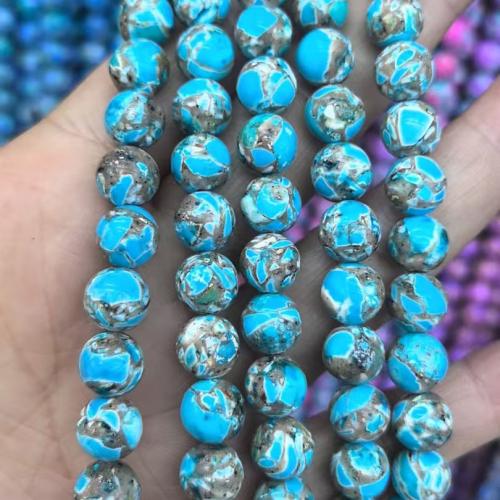 Бусины из одного камня, Синтетический драгоценный камень, Круглая, DIY, Много цветов для выбора, 8mm, длина:Приблизительно 36 см, продается Strand