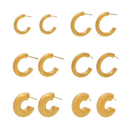 Boucle en acier inoxydable, Acier inoxydable 304, Placage, bijoux de mode & styles différents pour le choix & pour femme, plus de couleurs à choisir, Vendu par paire[