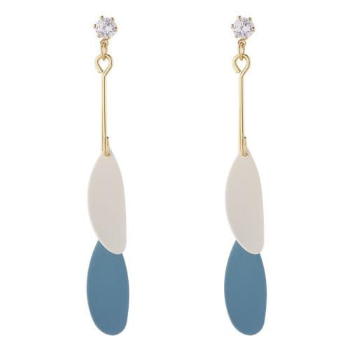 Zinc Alloy Drop Earring, stoving varnish, fashion jewelry & for woman 