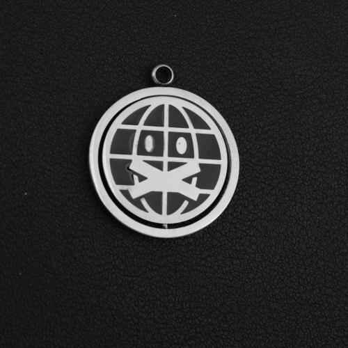 Pendentifs en acier inoxydable, Acier inoxydable 304, Placage de couleur argentée, DIY, couleurs mélangées, Vendu par PC