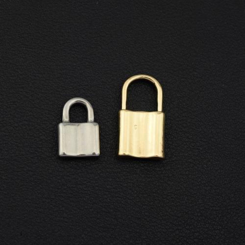 Zinc alliage verrouillage pendentifs, alliage de zinc, cadnas, Placage, DIY, plus de couleurs à choisir, Vendu par PC