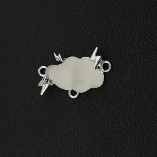 Zinc Alloy Connector Bar, silver color plated, DIY & 1/3 loop, silver color 