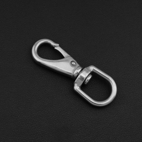 Stainless Steel Lobster Claw Clasp, 304 Stainless Steel, silver color plated, DIY, silver color 