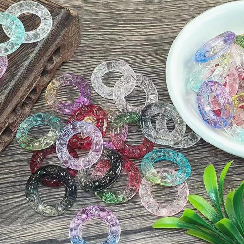 бусины Lampwork ручной работы, Лэмпворк, Кольцевая форма, покрыт лаком, DIY, Много цветов для выбора, 25mm, продается PC