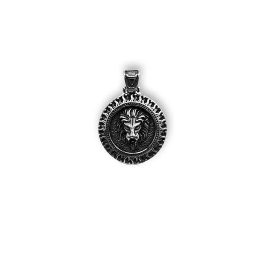 Pendentifs en titane, Acier titane, lion, poli, Vintage & DIY, couleur originale, pendant length 30-40mm, Vendu par PC