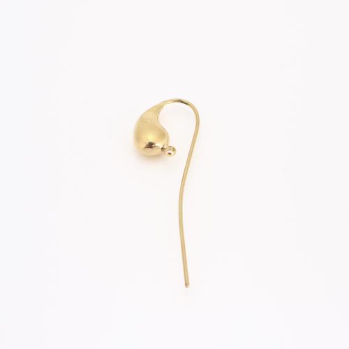 Composant Boucles d'oreilles en acier inoxydable, Acier inoxydable 304, Placage ionique sous vide, DIY, doré Environ 1.5mm, Vendu par PC