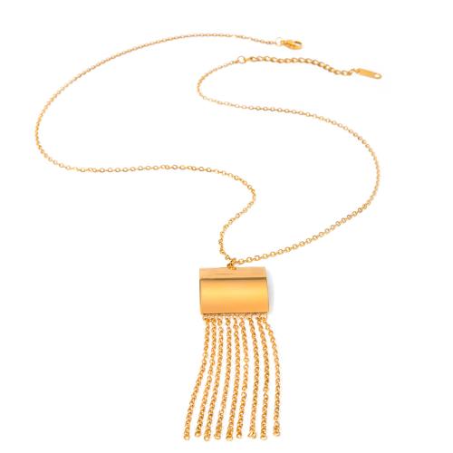 Stainless Steel Jewelry Necklace, 304 Stainless Steel, with 5cm extender chain, 18K gold plated, fashion jewelry & for woman cm 