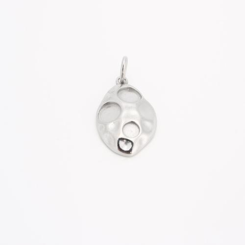 Pendentif Feuille en acier inoxydable, Acier inoxydable 304, DIY, couleur originale Vendu par PC